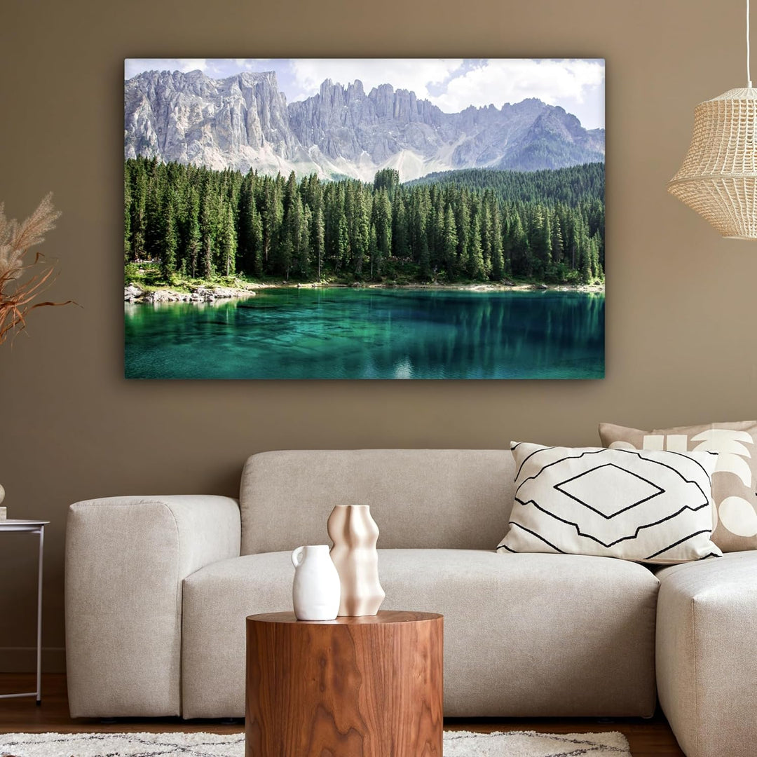 MuchoWow© Leinwand Gross 120x80 cm XXL Deko Schlafzimmer Aesthetic Leinwandbilder Wohnzimmer Gemälde