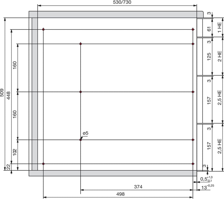 HETTICH 9078571 Systema Top 2000 Schnellmontage-Set SIL System mit Vollauszug für Schreibtisch-Rollc