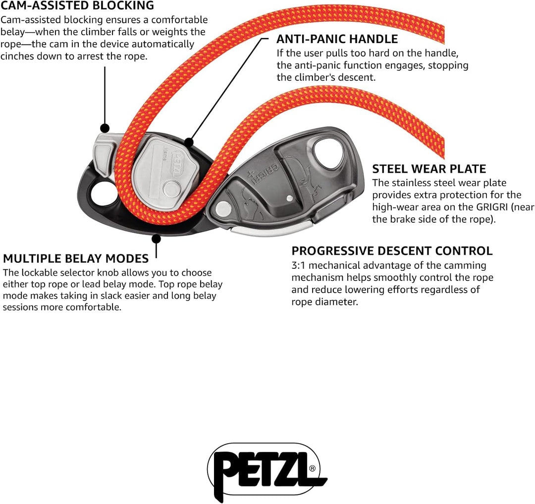 PETZL Grigri Plus Belay Device - AW19 Einheitsgrösse, Einheitsgrösse