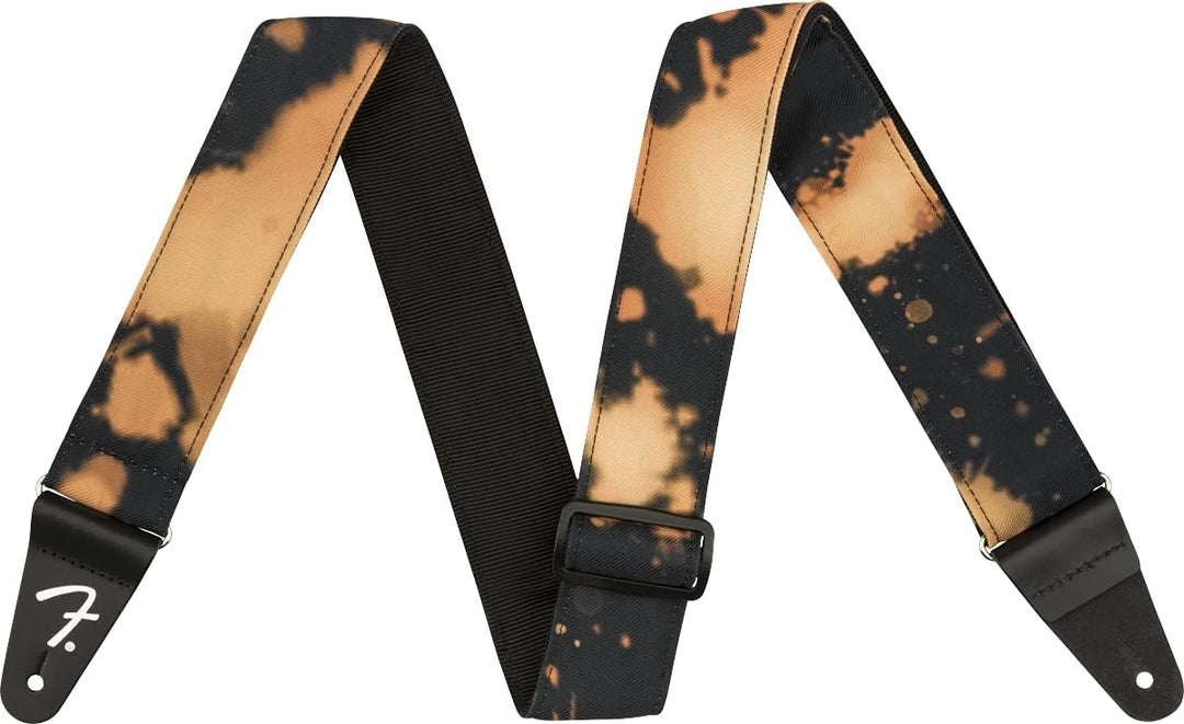 Fender® »TIE DYE ACID WASH STRAP« Nylon Gitarrengurt - 5cm - Farbe: Schwarz, Schwarz