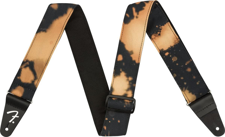 Fender® »TIE DYE ACID WASH STRAP« Nylon Gitarrengurt - 5cm - Farbe: Schwarz, Schwarz