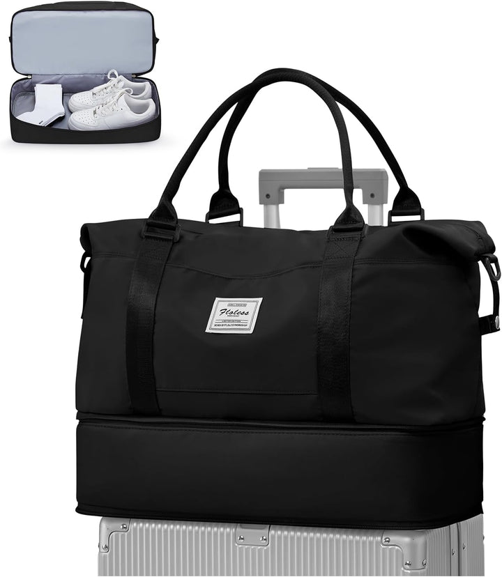 WEPLAN Reisetasche Damen Handgepäck Tasche Ryanair 40x20x25 für Flugzeug Airlines Sporttasche Reiset