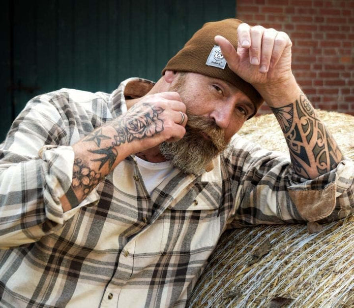 Dubinik® Flanellhemd Herren Kariert Flanellhemden Langarm Casual Button Down Freizeithemd Mit Brustt