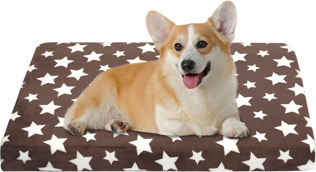 VANKEAN Hundebett Wasserdicht Hundekissen Waschbar mit Abnehmbarer Innenfutter Sommer und Winter, Fl