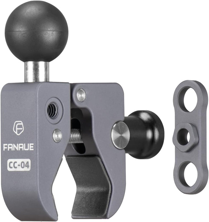 FANAUE CC-04F Schutz vor Diebstahl Lenkerklemmbasis mit 1" Ball Adapter für Durchmesser 13-52mm Moto