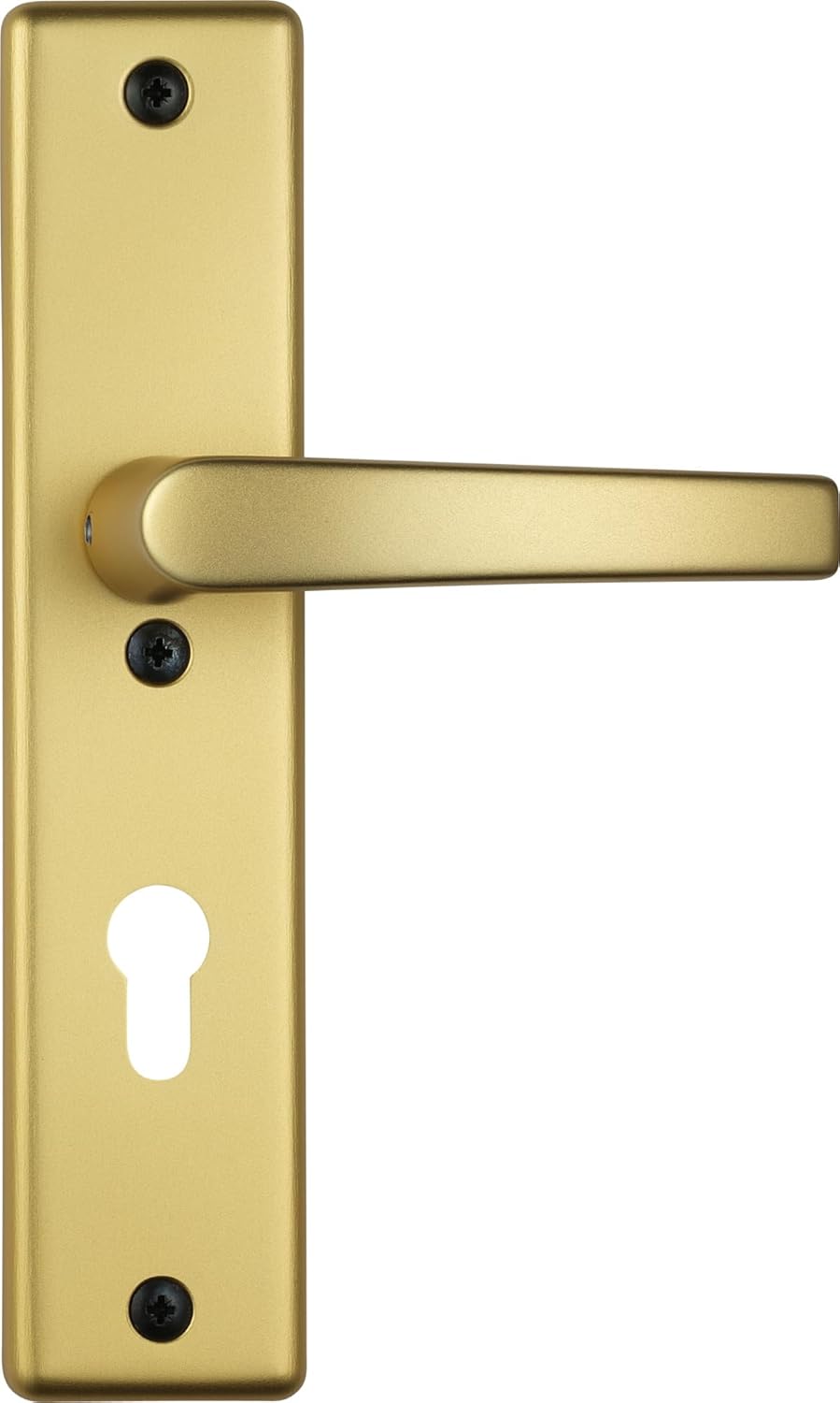 ABUS Tür-Schutzbeschlag KLS114 F3 messing mit beidseitigem Drücker 08297 F3 Messing Beidseitiger Drü