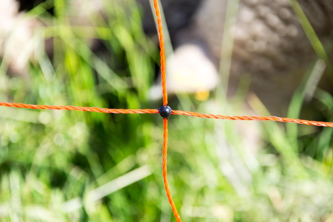 horizont Hundezaun easy für grössere Hunde, Höhe 90 cm, Länge 50 m, mit Doppelspitze, Hundenetz, Ele