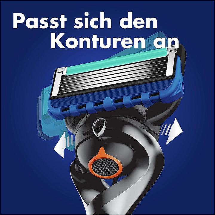 Gillette ProGlide Nassrasierer Herren, Rasierer + 4 Rasierklingen mit 5-fach Klinge, Geschenk für Mä