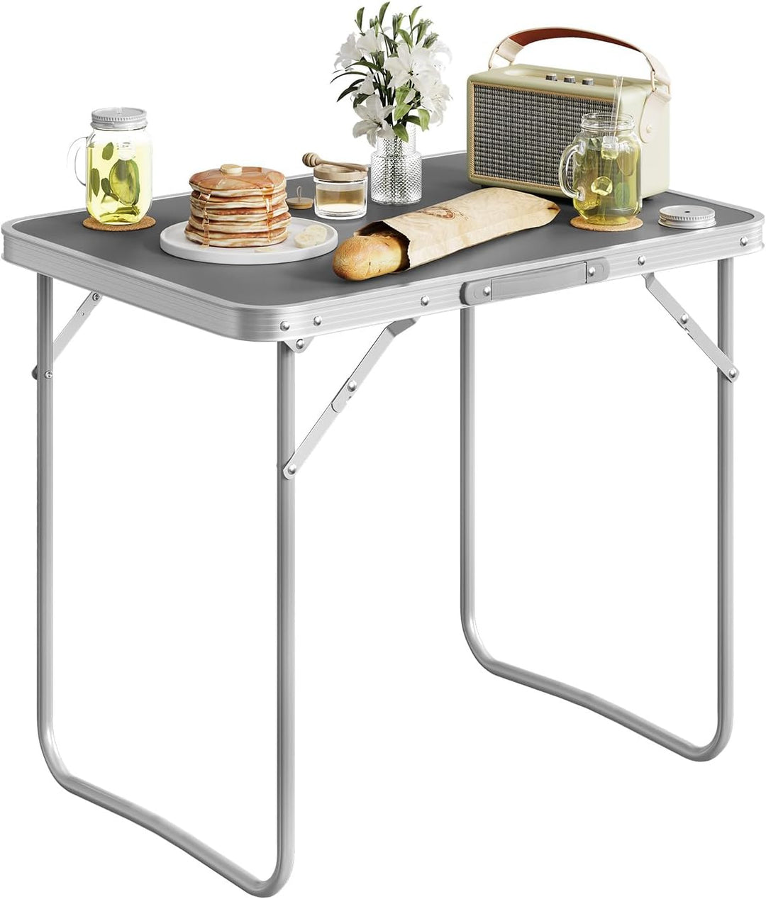 WOLTU Campingtisch Klapptisch Reisetisch mit Griff, 70x50x60cm(LxBxH) zusammenklappbar Gartentisch a