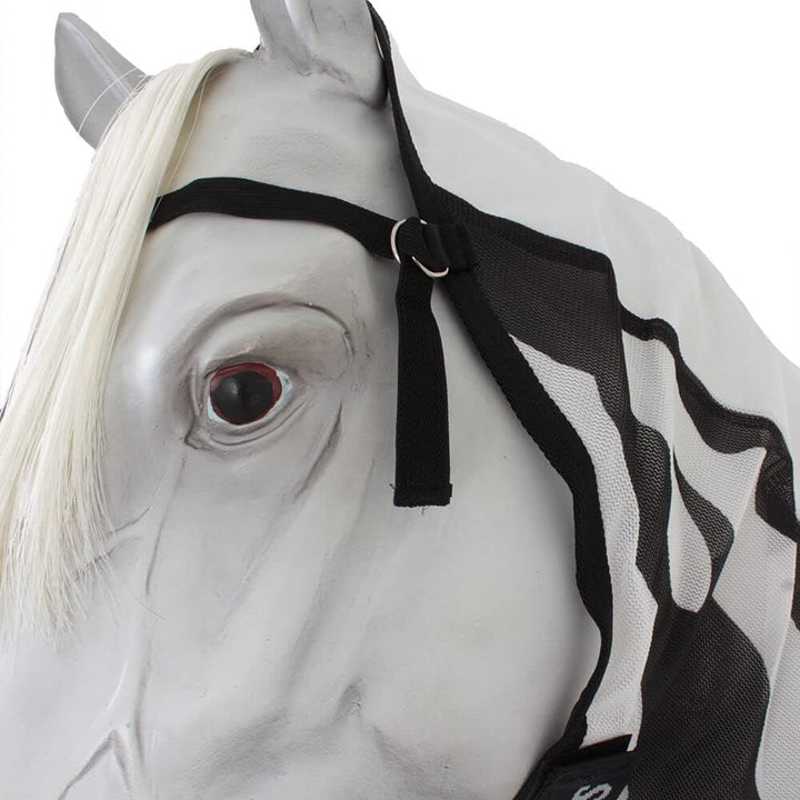 Bucas Buzz-Off Rain Zebra & Neck, Farbe:Zebra, Grösse:120 cm / 5'3 Zebra 120 cm / 5'3