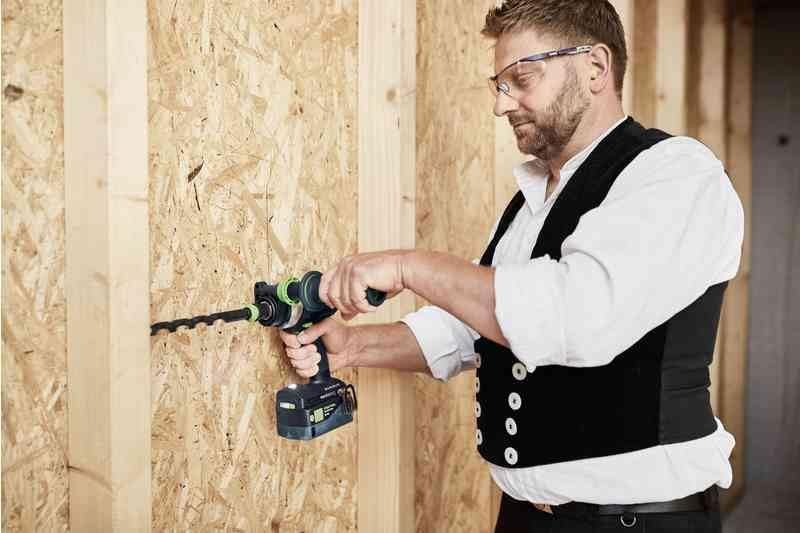 Festool Akku-Schlagbohrschrauber TPC 18/4 I-Basic QUADRIVE (mit Werkzeugfutter, Magnet-Bithalter, Fa