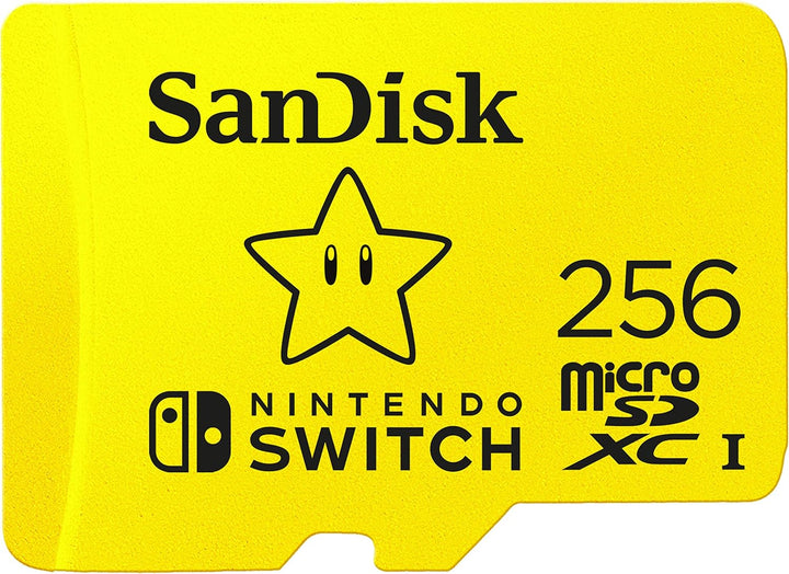 SanDisk microSDXC UHS-I Speicherkarte für Nintendo Switch 256 GB (U3, Class 10, 100 MB/s Übertragung