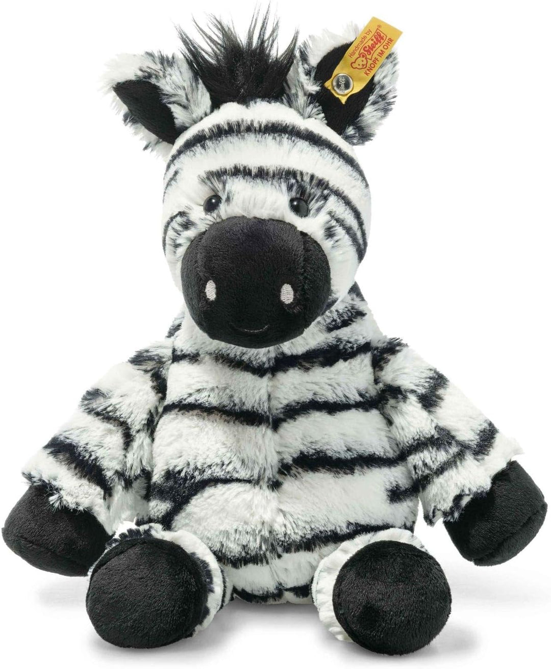 Steiff Ella Elefant grau 30 cm, Soft Cuddly Friends Kuscheltier & Zora Zebra weiss-schwarz 30 cm, So