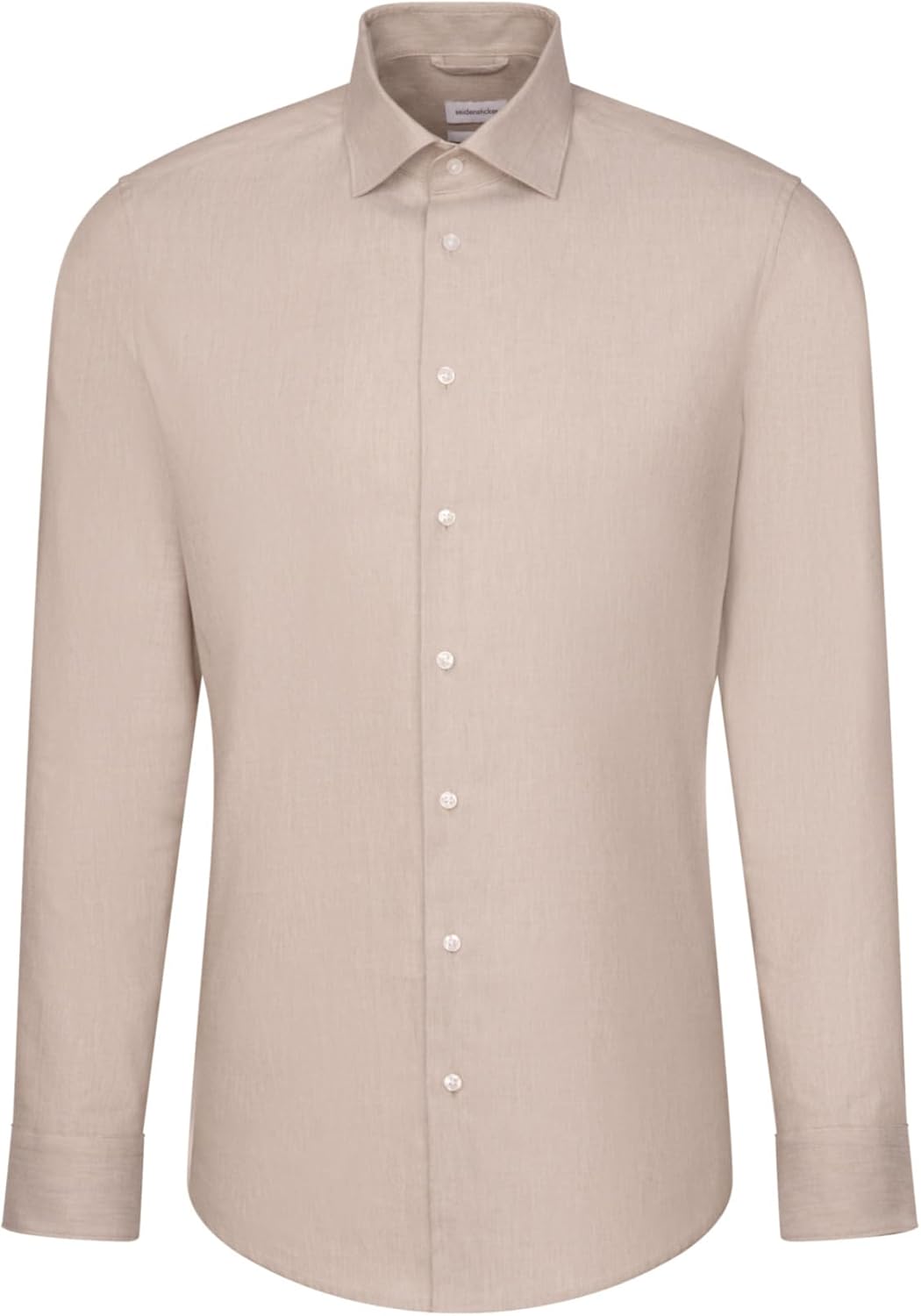 Seidensticker Herren Regular Fit Langarm Hemd 42 Beige, 42 Beige