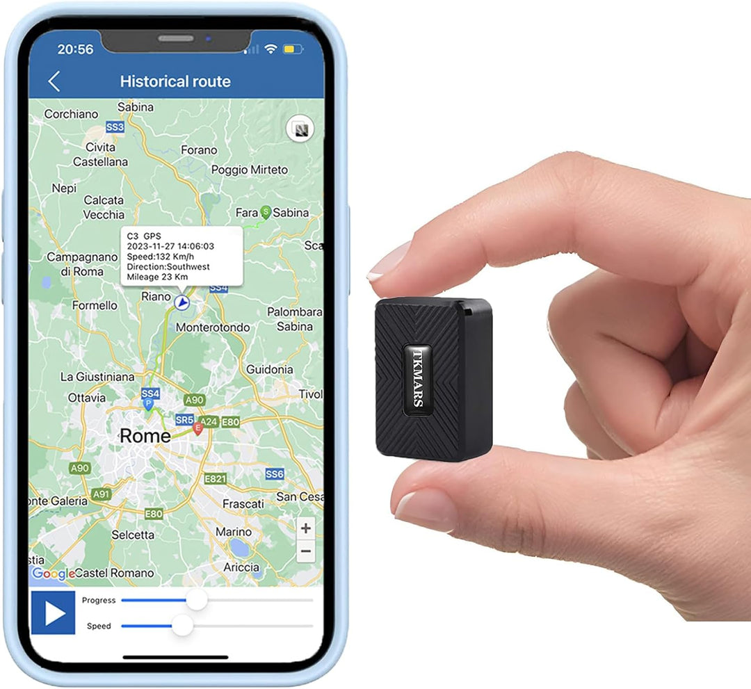TKMARS Mini GPS Tracker Ohne ABO GPS Tracker Klein fĂŒr Auto, Kinder, Koffer,1500mah TK913 1500mah, T
