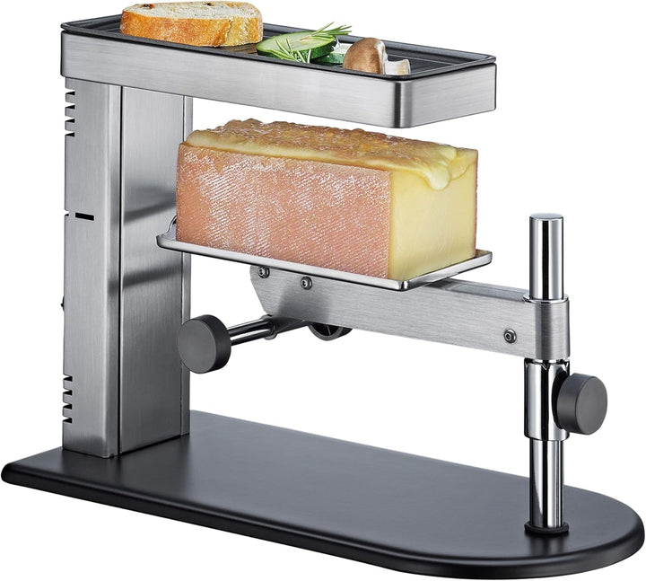 SPRING Raclette Ofen | Schweizer Raclette-Gerät | Edelstahl | stufenlos höhenverstellbar | mit antih