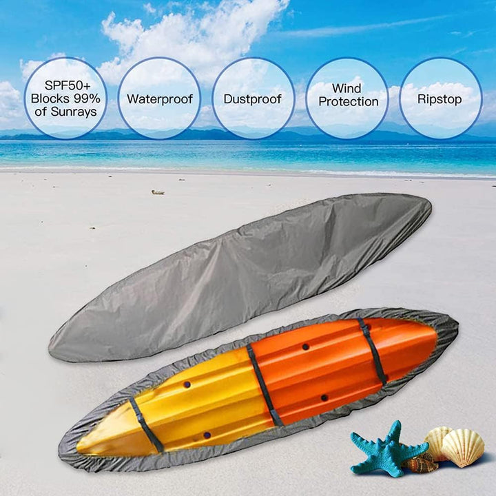 Opaltool 420D Kajak Persenning Universelle Bootsplane Persenning wasserdichte Regenschutz Sonnenschu