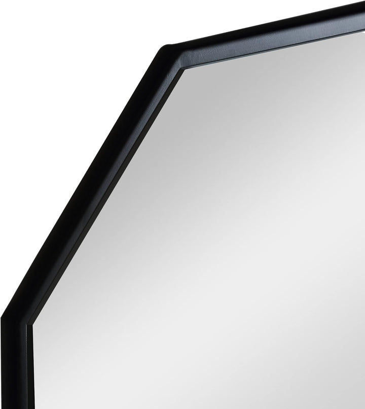 HOMCOM Achteck Wandspiegel Hängespiegel 61 x 61cm Wohnzimmerspiegel Flurspiegel für Schlafzimmer Sch