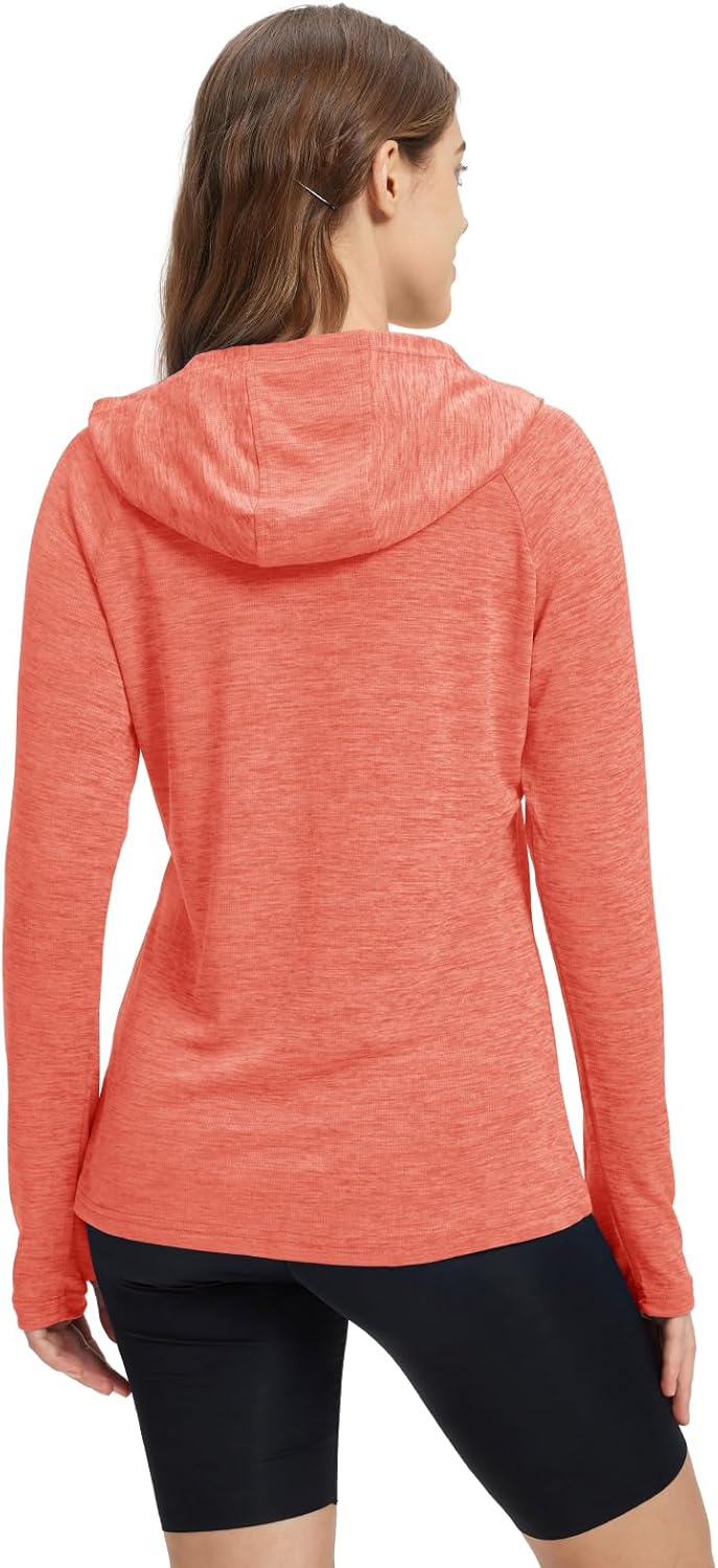 donhobo Damen Sport Shirt Langarm Laufshirt Pullover Sweatshirts Fitness Hoodies Running Yoga Tops m