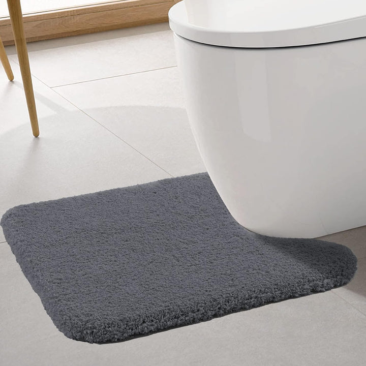 ROLIZOE WC Vorleger mit Ausschnitt Extrem Dicker WC Teppich rutschfest Klovorleger Hochsaugfähige St