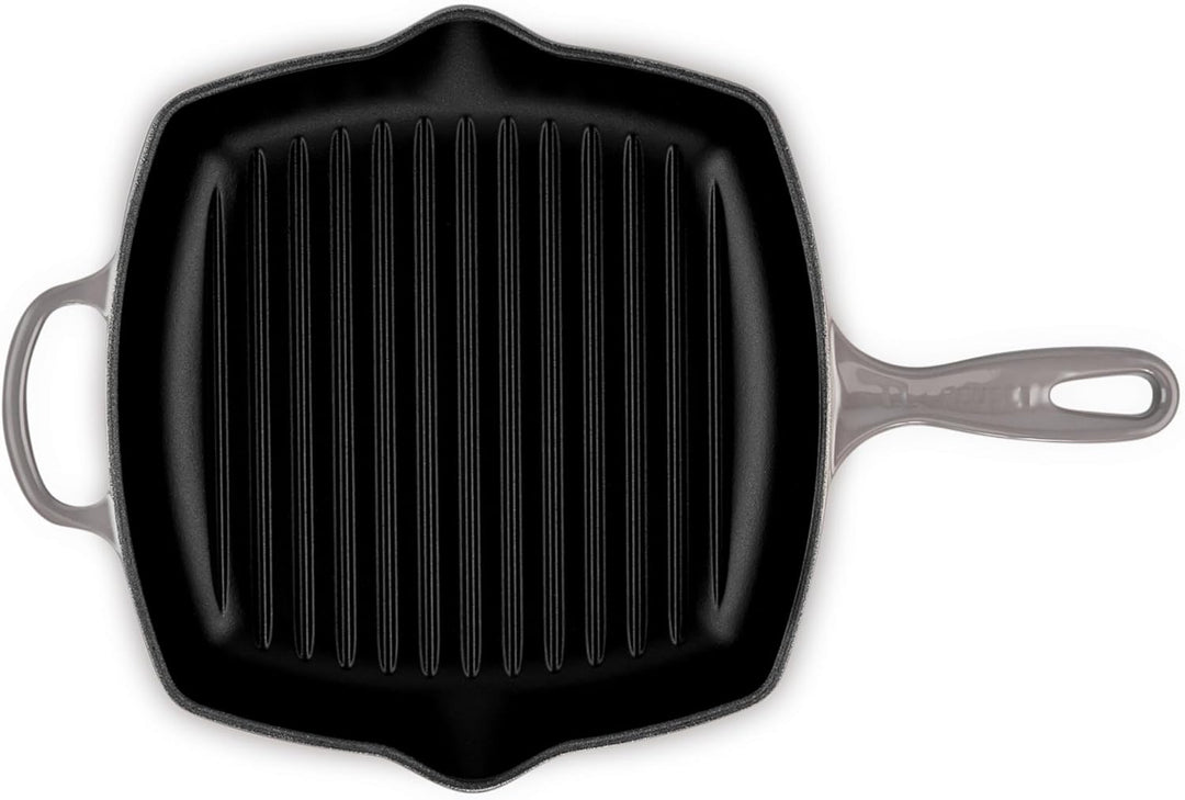 Le Creuset Signature Gusseisen-Grillpfanne, Quadratisch, 26 cm, Für alle Herdarten inkl. Induktion g