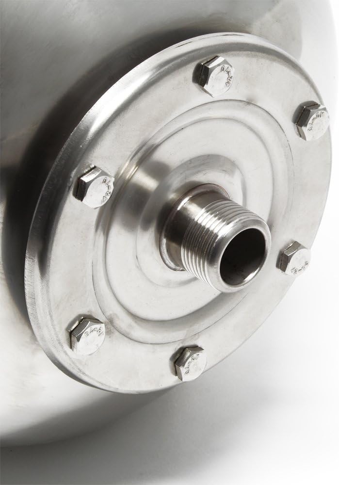 Edelstahl 100 l Ausdehnungsgefäss für Hauswasserwerke und Druckerhöhungsanlagen mit EPDM Membran