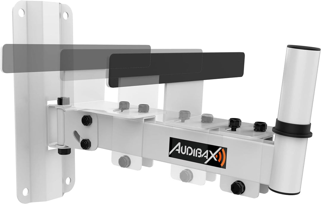 Audibax Neo 20 White Soporte de Pared para Altavoz Profesional Vaso 35mm