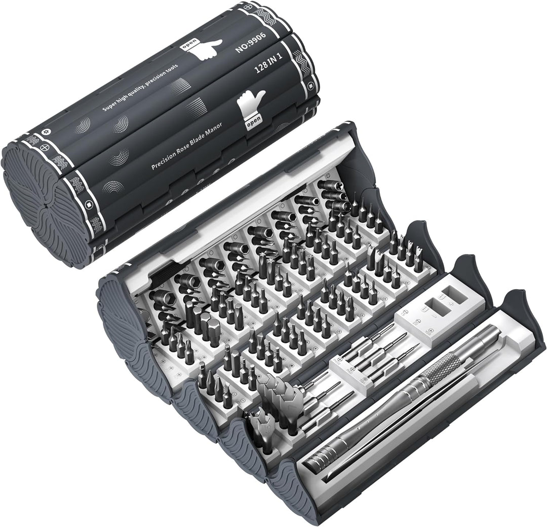 VMAN Feinmechaniker Werkzeug Set, 128 in 1 Magnetische Präzision Schraubendreher Set, Feinmechaniker