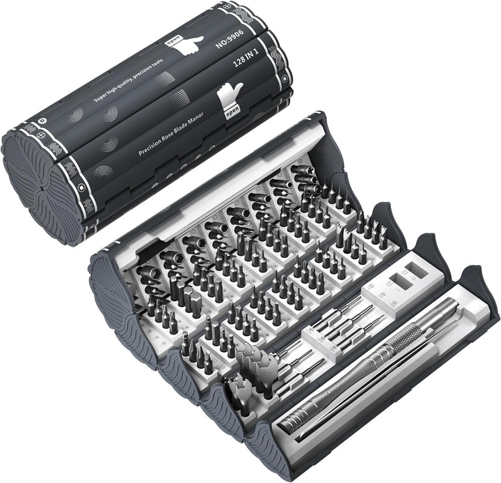 VMAN Feinmechaniker Werkzeug Set, 128 in 1 Magnetische Präzision Schraubendreher Set, Feinmechaniker