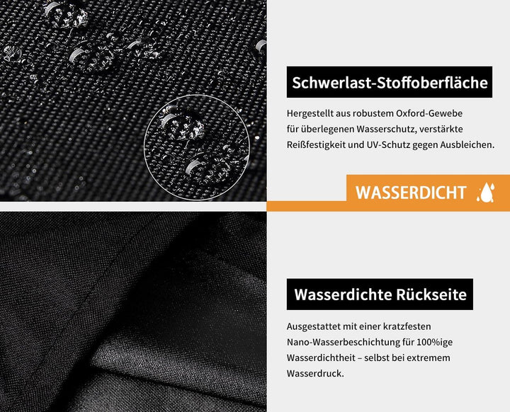 Dokon Sonnenschirm Schutzhülle Wasserdicht, Sonnenschirm Hülle bis 250cm Ø Gartenschirm, Winterfest