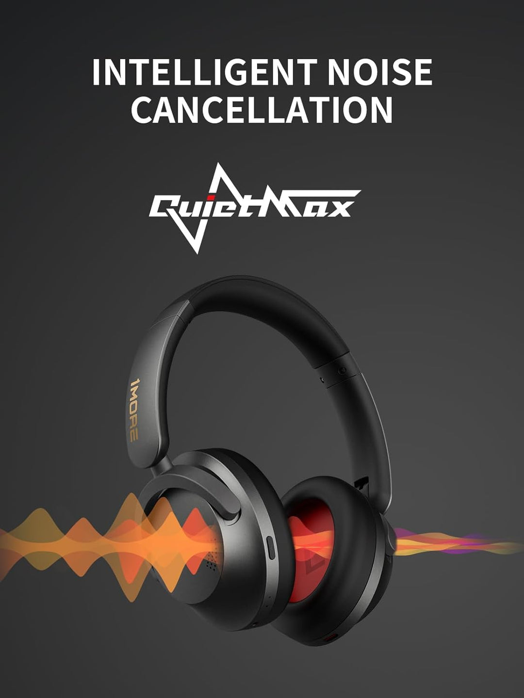 1More SonoFlow Noise Cancelling Kopfhörer, Bluetooth mit Aktiver Geräuschunterdrückung, 70 Stunden W