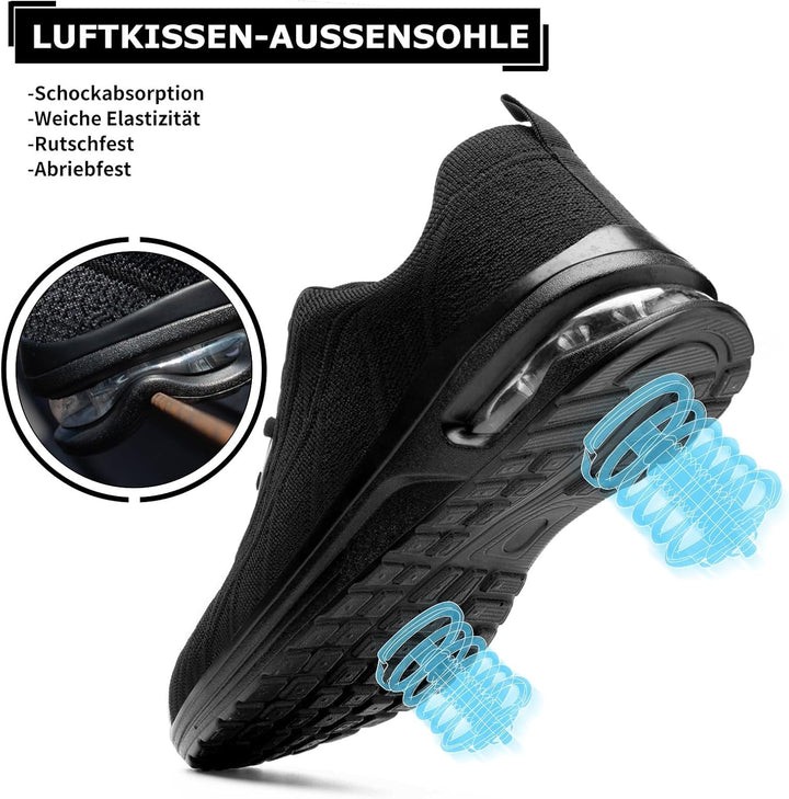 TAERGU Sicherheitsschuhe Herren-S1 Arbeitsschuhe Leicht SBP Stahlkappenschuhe Safety Shoes Einstichr