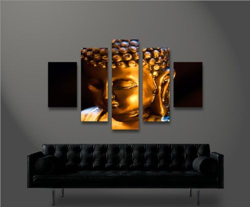 islandburner Bild Bilder auf Leinwand Buddha V6 MF XXL Poster Leinwandbild Wandbild Dekoartikel Wohn