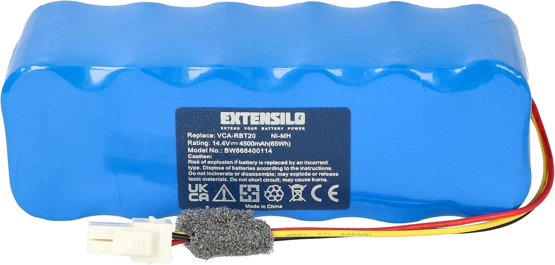 EXTENSILO Akku kompatibel mit Samsung Navibot SR8730, SR8824, SR8825, SR8828, SR8750 Light Staubsaug