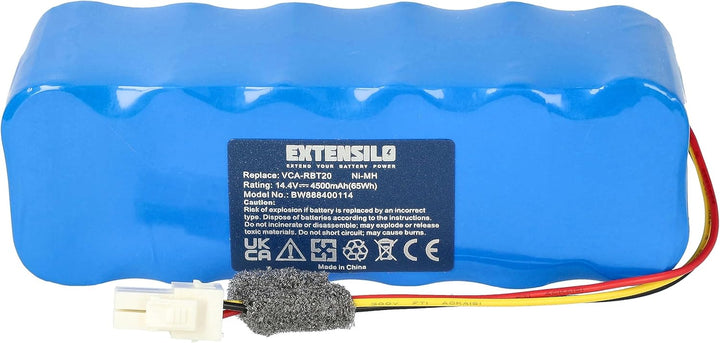 EXTENSILO Akku kompatibel mit Samsung Navibot SR8730, SR8824, SR8825, SR8828, SR8750 Light Staubsaug