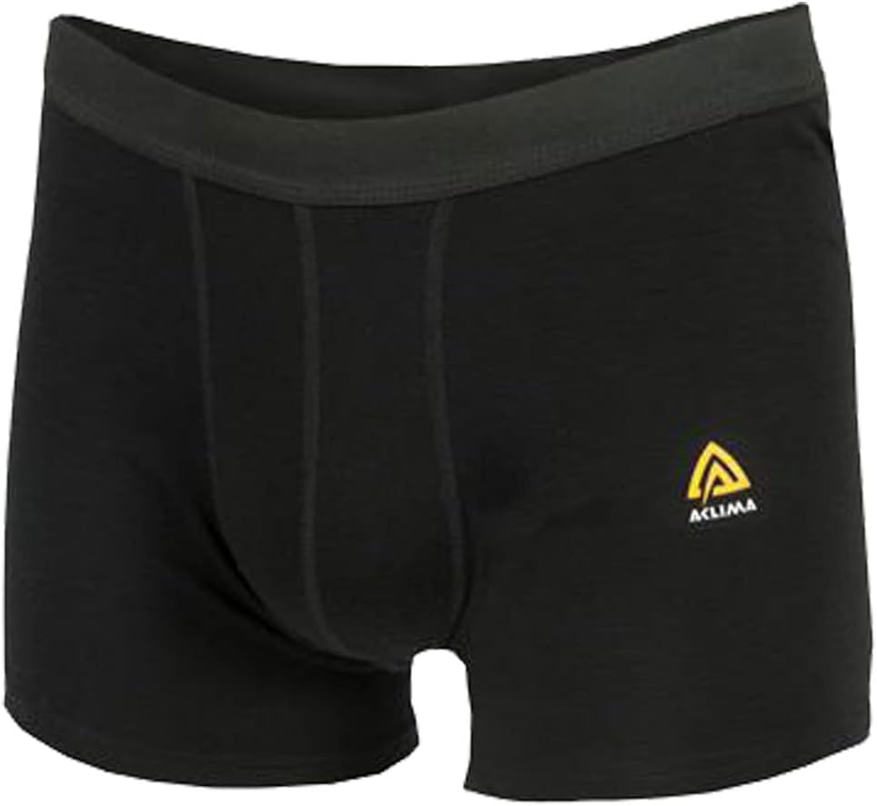 Aclima WarmWool Boxer Man L Schwarz, L Schwarz