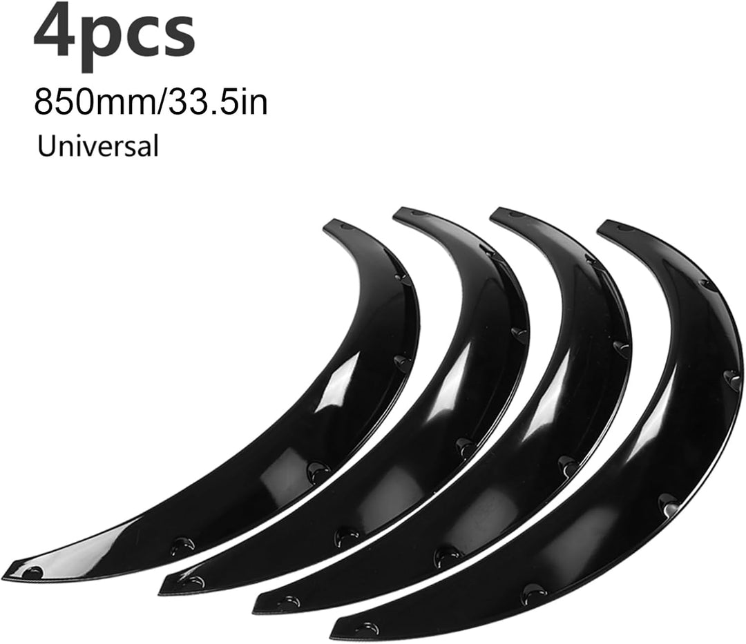 Kotfl¨¹gelverbreiterungen 4 St¨¹ck 90mm Universal Auto SUV Vorne und Hinten Kotfl¨¹gel Flexible Fend