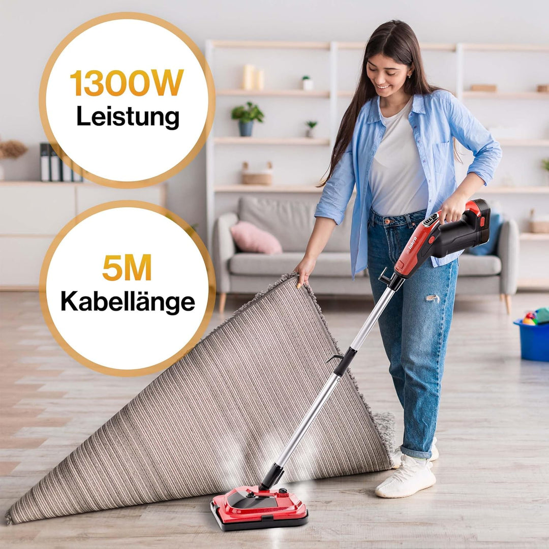 Iskra Dampfreiniger für alles, reinigt und desinfiziert, Dampfreiniger Boden, Handdampfreiniger mit