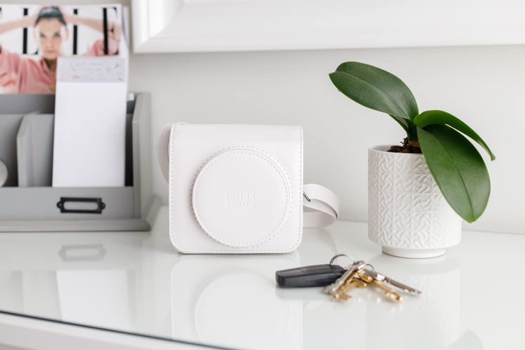 INSTAX SQ1 Camera CASE Chalk White Weiss Einzelbett, Weiss Einzelbett