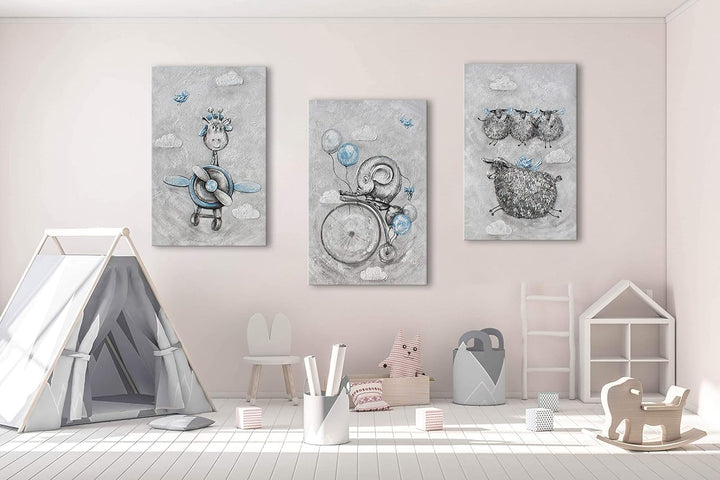 YS-Art Premium | Acryl Gemälde Märchenwelt | Handgemalte Leinwand Bilder | Wandbild Acrylgemälde | K