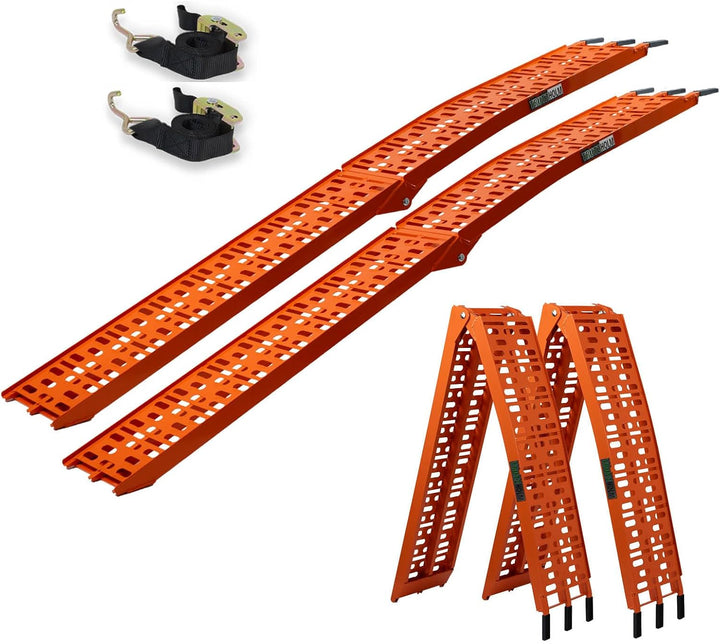 TRUTZHOLM 2X Auffahrrampe 680 kg Faltbare ALU Rampen klappbar Alu Auffahrrampe Rampe Verladerampen 3