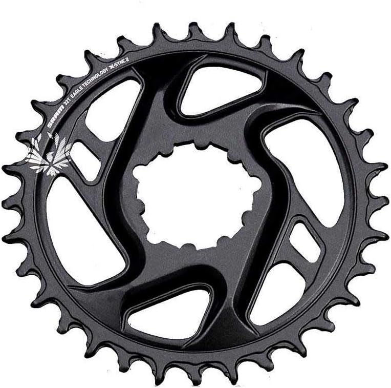 Sram Unisex – Erwachsene X-sync2 Eagle Kettenblatt 6mm Schwarz, 6mm Schwarz
