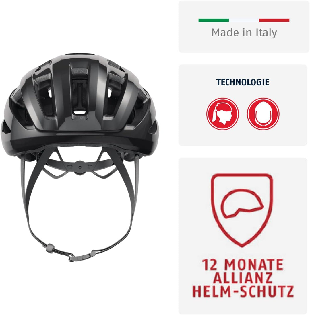 ABUS Rennradhelm PowerDome MIPS - leichter Fahrradhelm mit cleverem Belüftungssystem und Aufprallsch