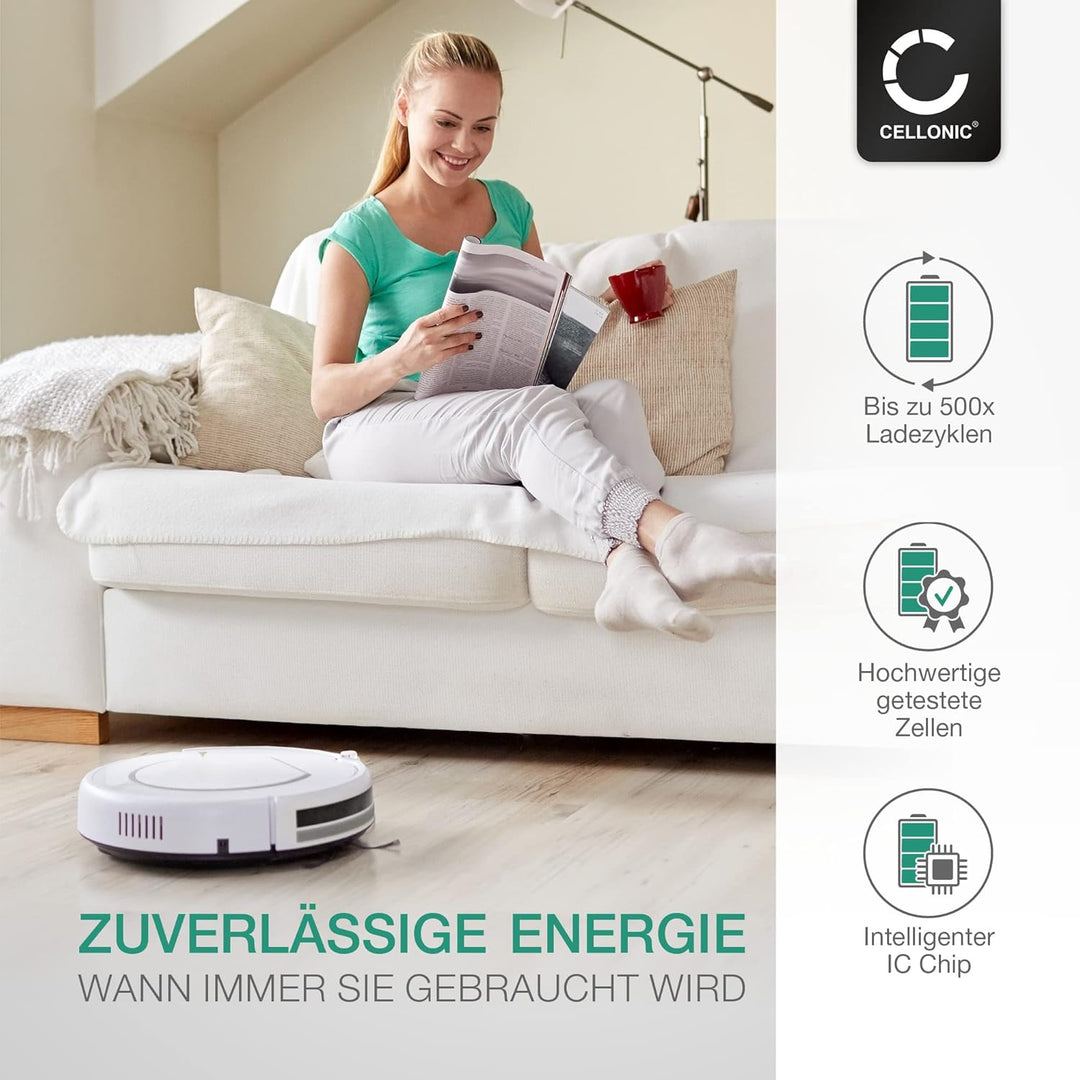 CELLONIC 2X Akku kompatibel mit Vorwerk Kobold VR100 VX100 Vorwerk 46439 PN46439 SCM61932 2x4500mAh