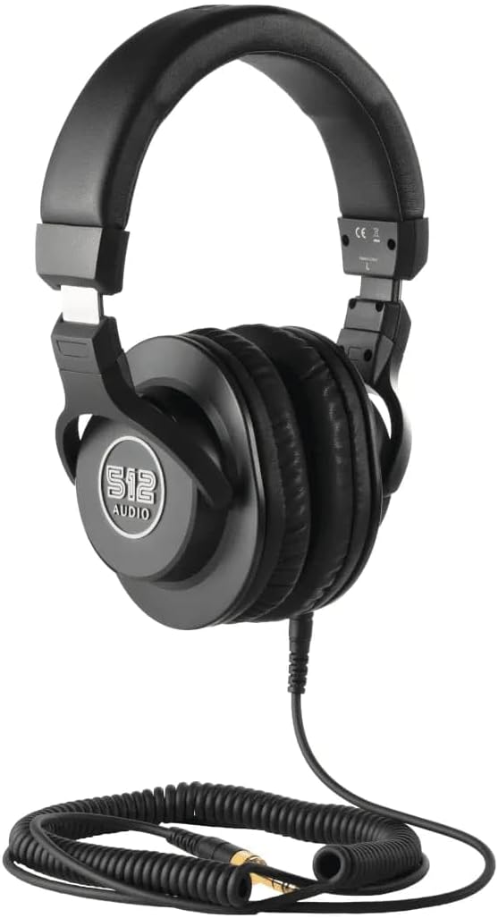 512 Audio 512-PHP - Studio Monitor-Kopfhörer für Aufnahmen, Podcasting und Rundfunk