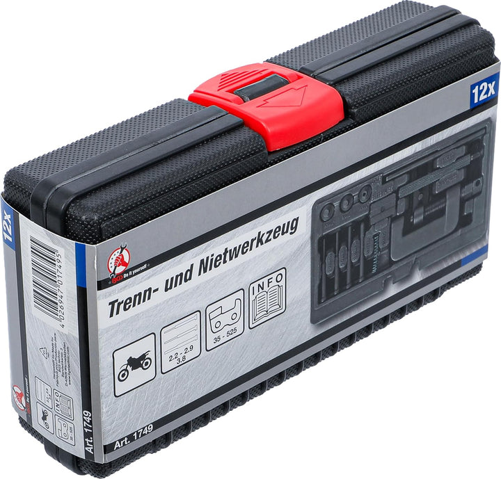 BGS Diy 1749 | Trenn- und Nietwerkzeug für Motorradketten | Teilung 35 - 525, Werkzeug