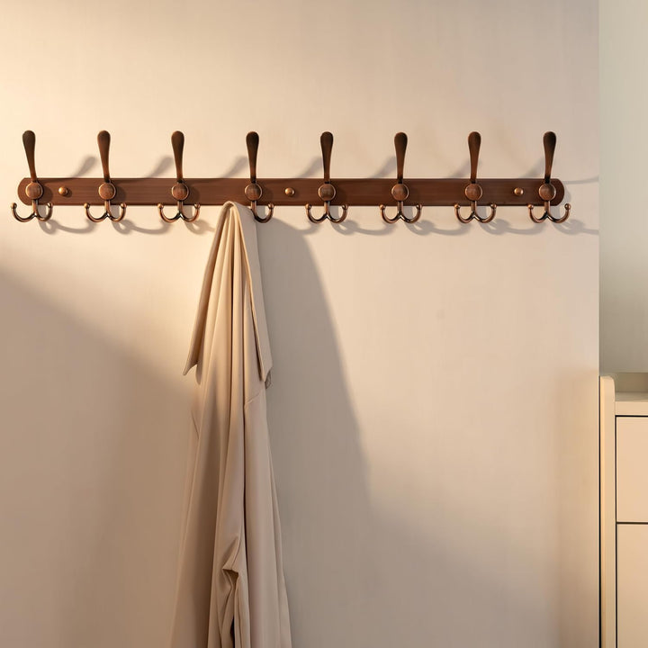 Dseap Garderobenleiste mit 8 haken, schwerlast 74cm Lang garderobenhaken, edelstahl wandgarderobe, k