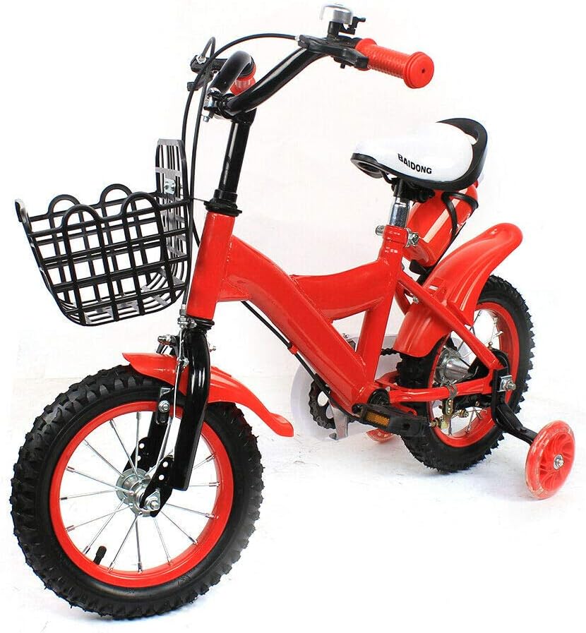 12 Zoll Kinderfahrrad Mit Stützräder, Fahrrad Für Jungen Und Mädchen, Bike Kinderrad Kohlenstoffstah