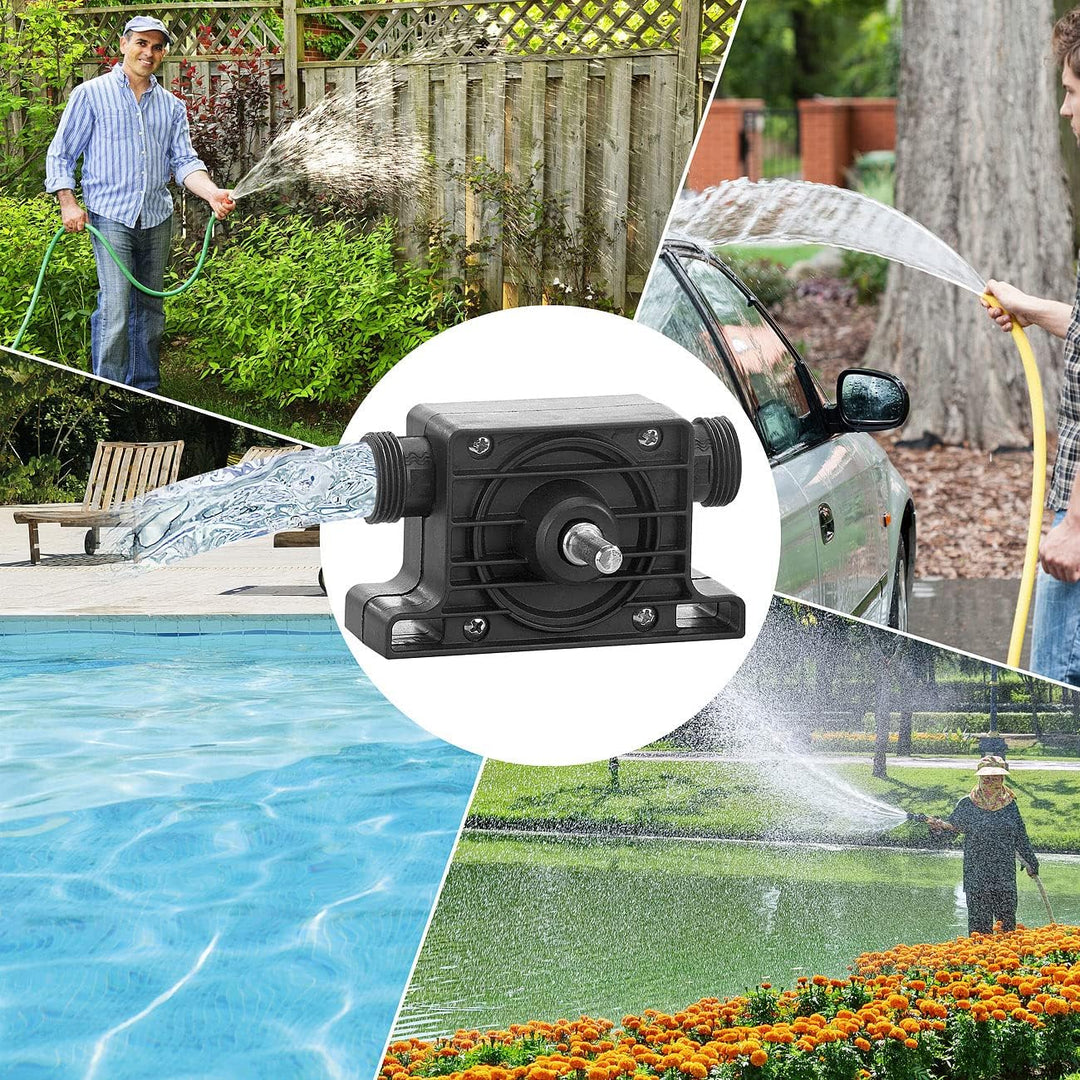 Royal Gardineer Wasserpumpe: 2er-Set Pumpenaufsätze für Bohrmaschinen zum Um- und Auspumpen (Wasserp