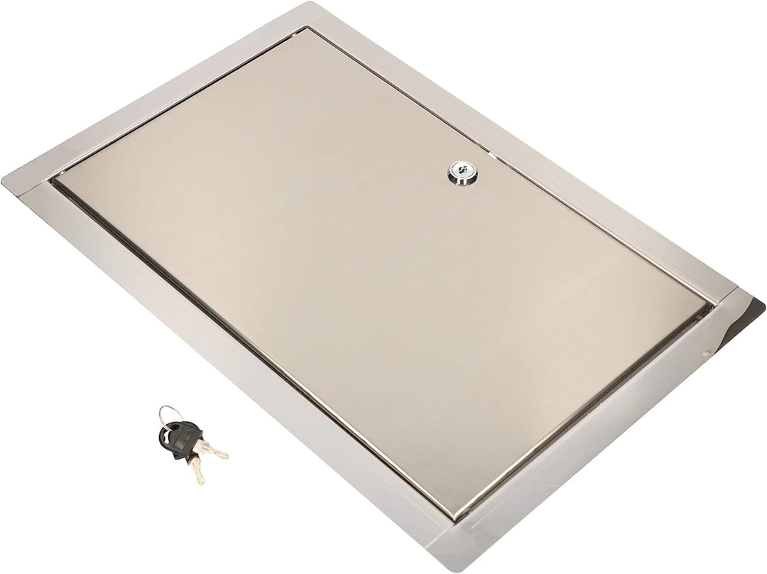 KOTARBAU® Revisionsklappe Grösse 40x60cm mit Schlüssel Edelstahl Silber für Revisionsschächte, 40x60
